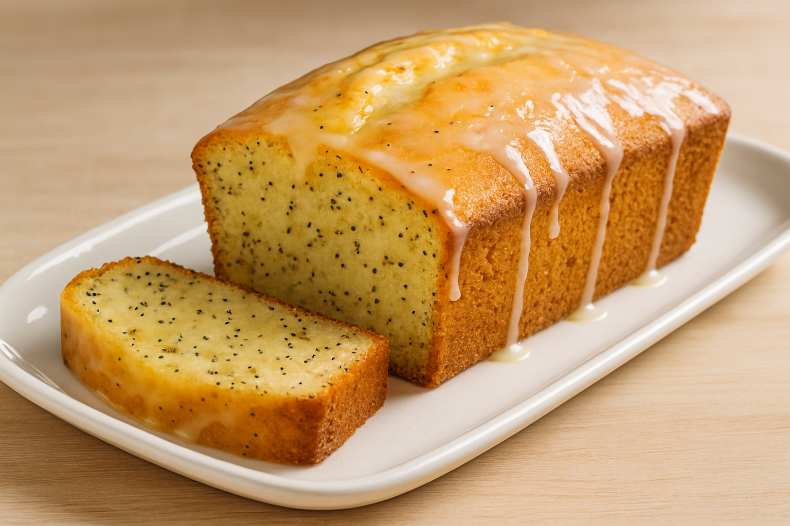 Lemon and Poppyseed Collagen Cake